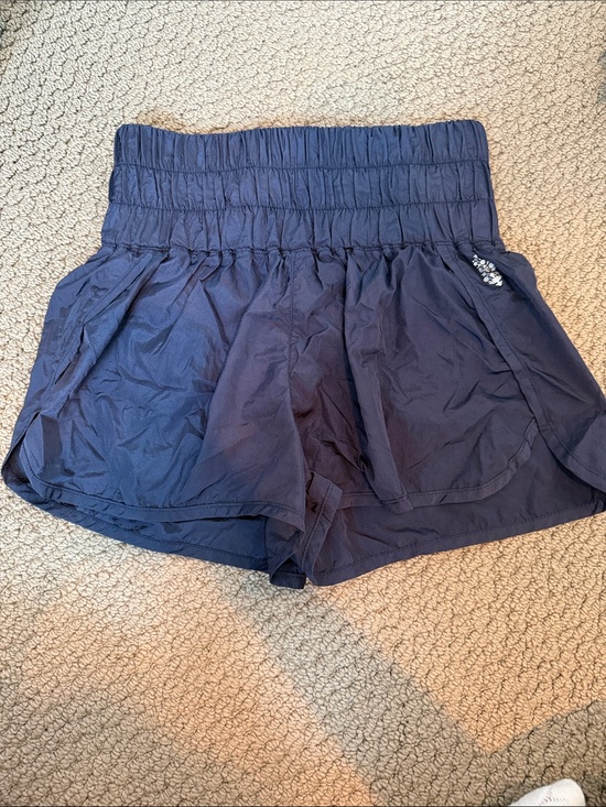 FP Movement by Free People Pants - FP Movement by Free People Navy High-Waist Athletic Shorts